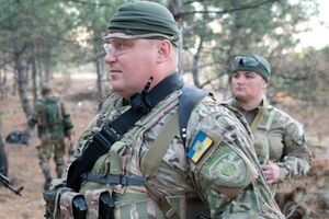 Глава батальона "Слобожанщина" Андрей Янголенко и его жена Инна