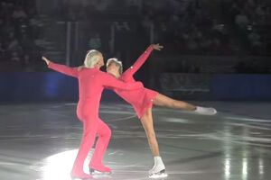 79-летняя Белоусова и 83-летний Протопопов показали зрителям трехминутную программу