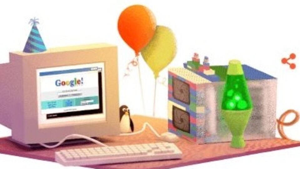 Праздничный дудл от Google