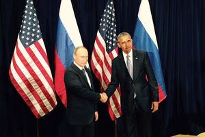 Перед началом переговоров Путин и Обама пожали друг другу руки