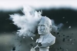 Художник создал арт-инсталляцию, взорвав бюсты Путина. Видео