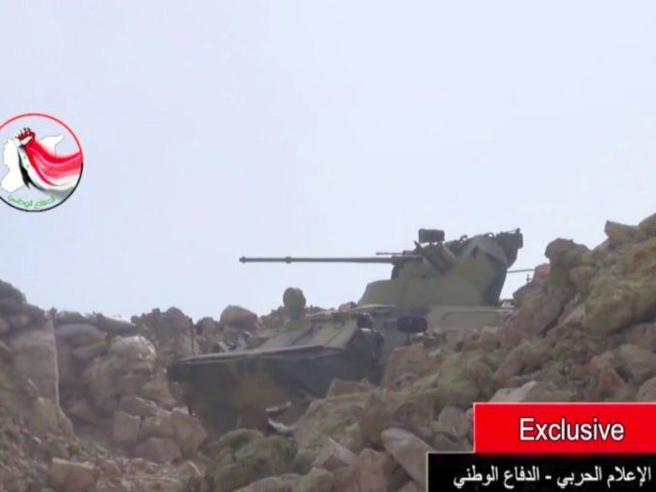 На видео из Сирии зафиксирован один из новейших БТРов российской армии