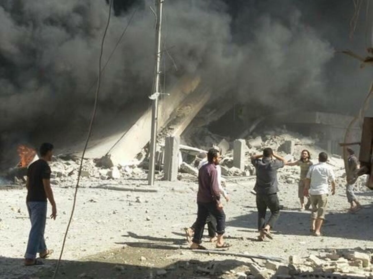 Под авиаудар в Сирии попали пять городов