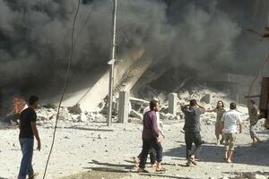 Под авиаудар в Сирии попали пять городов