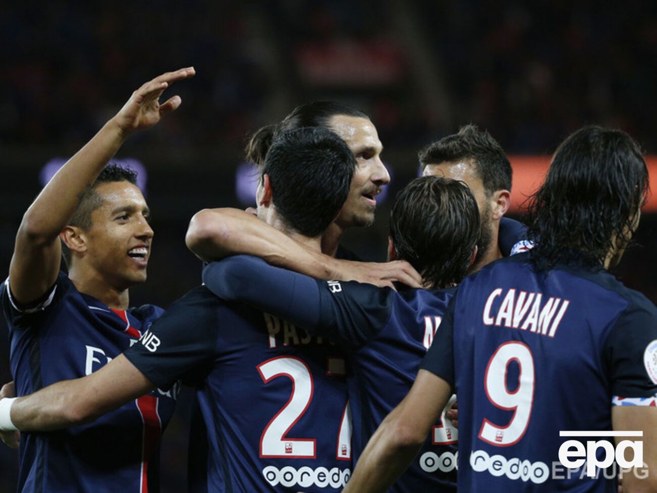 Главные звезды ПСЖ &ndash; Златан Ибрагимович, Анхель Ди Мария, Эдисон Кавани