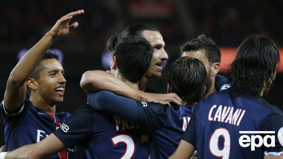 Главные звезды ПСЖ – Златан Ибрагимович, Анхель Ди Мария, Эдисон Кавани