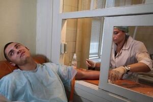 Белорусы во Львове сдали кровь для раненых украинцев