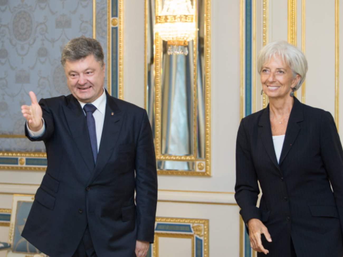 Началась встреча Порошенко и Лагард
