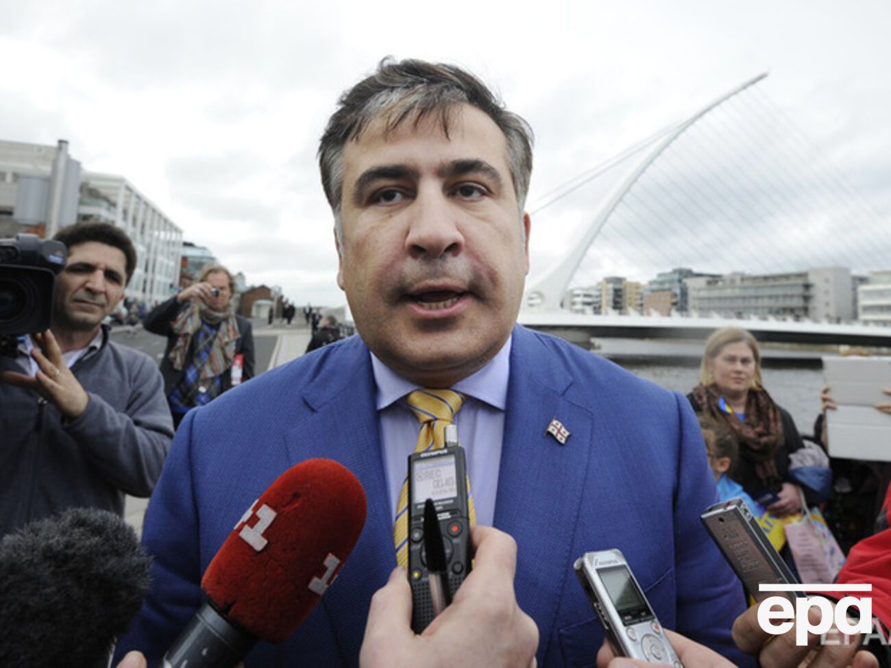 Саакашвили о протестах в Молдове: Люди реально выходят на улицы против олигархов, а не в пользу России