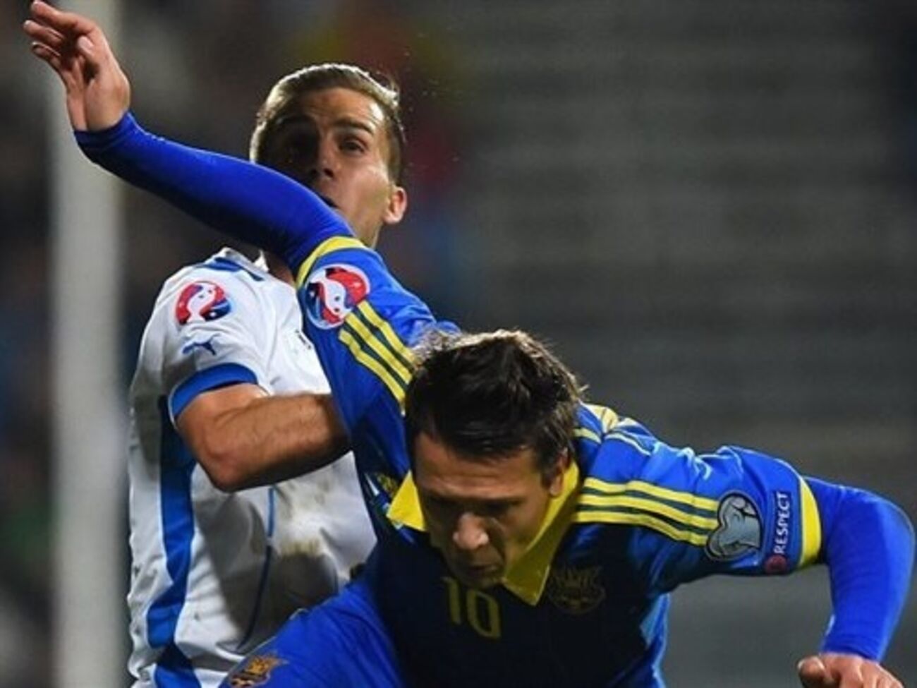 Сборная Украины заработала одно очко