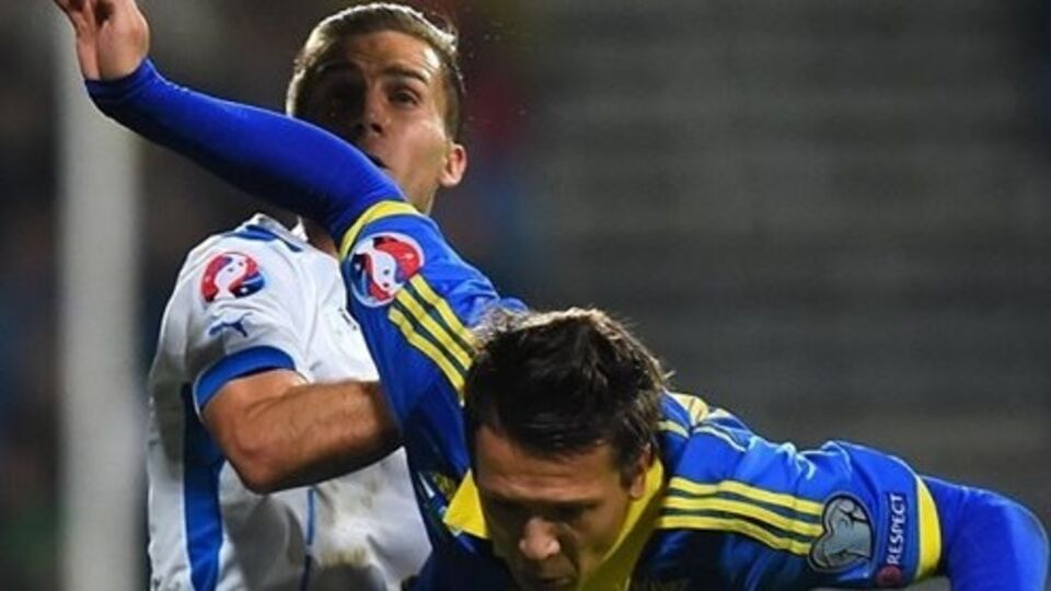 Сборная Украины заработала одно очко