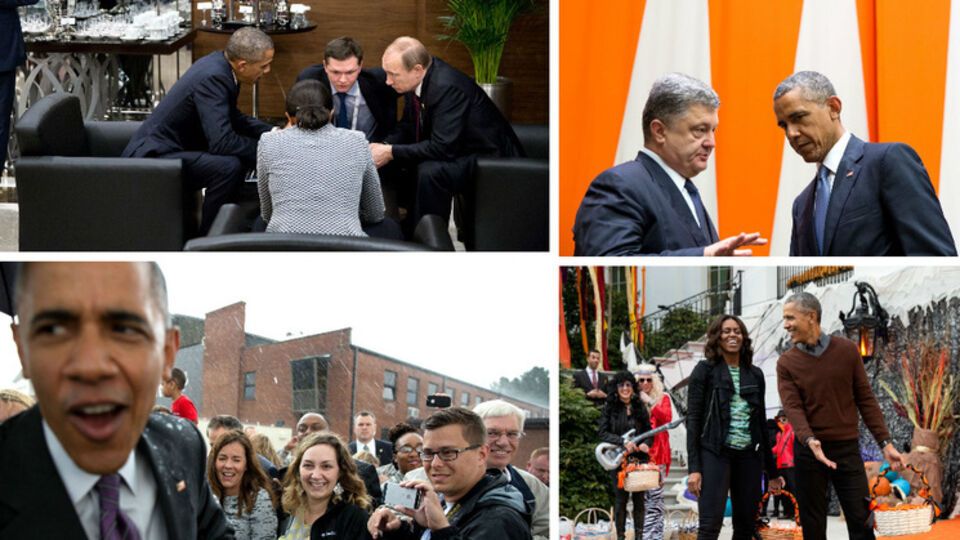 Белый дом опубликовал лучшие снимки Обамы прошедшего года. Фоторепортаж
