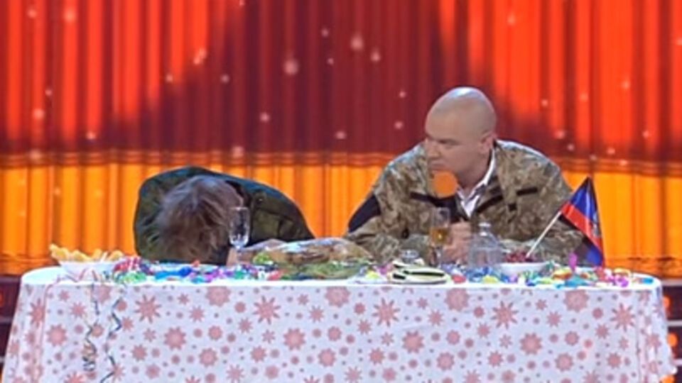 Комики "Квартала 95" показали, как "Захарченко" и "Плотницкий" поздравляли "свой народ" с Новым годом