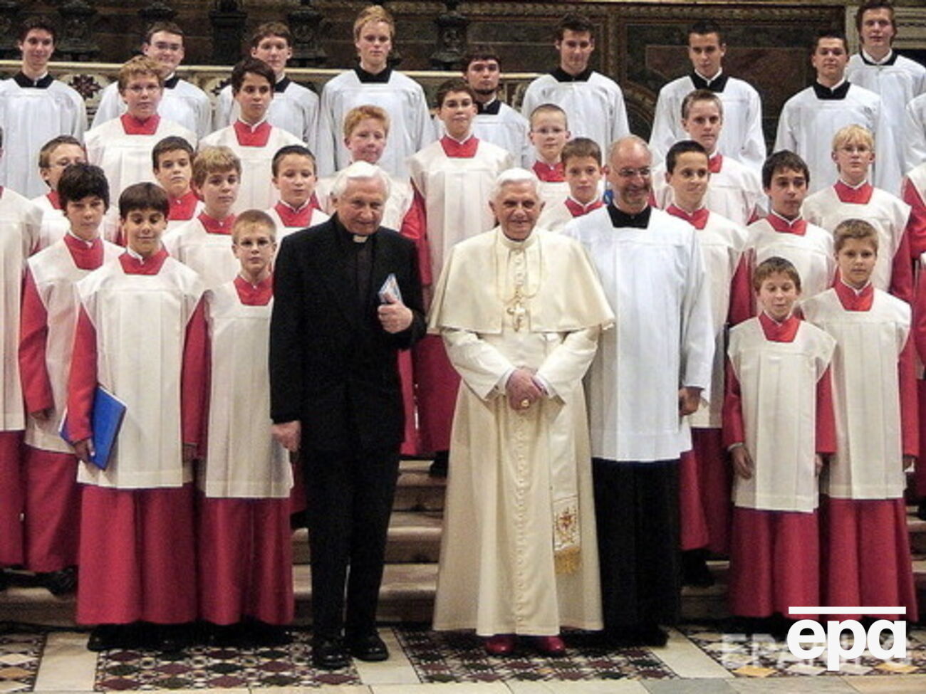 2005 год. Братья Ратцингеры на концерте&nbsp;Regensburger Domspatzen в Ватикане