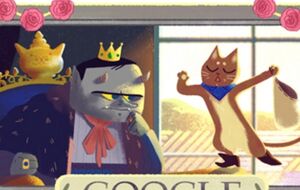 Google отметил день рождения Шарля Перро иллюстрацией сказки "Кот в сапогах"