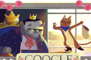 Google отметил день рождения Шарля Перро иллюстрацией сказки "Кот в сапогах"