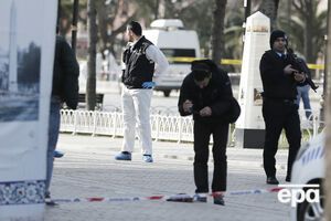Полицейские эксперты на месте взрыва 12 января