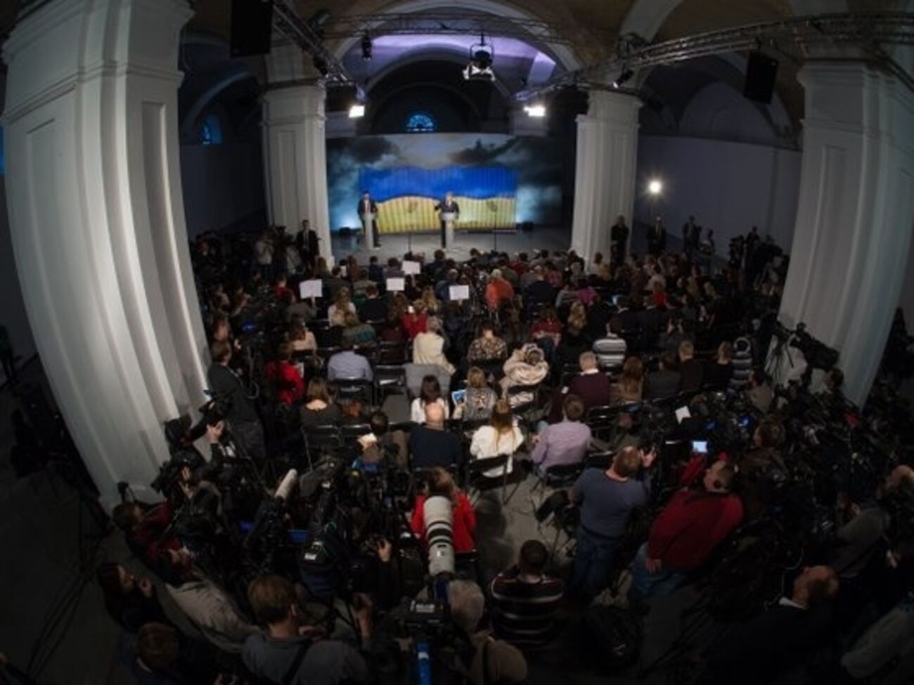 Во время пресс-конференции президента