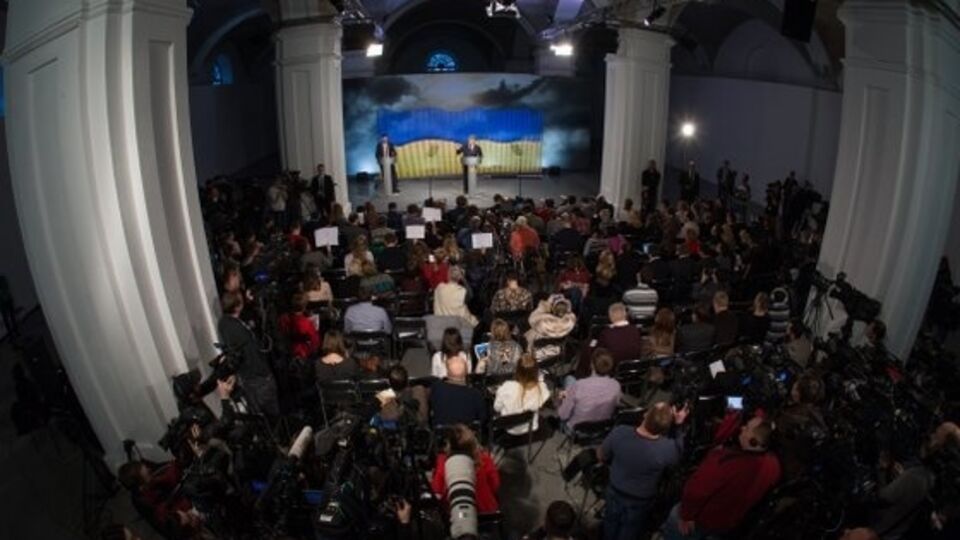 Во время пресс-конференции президента