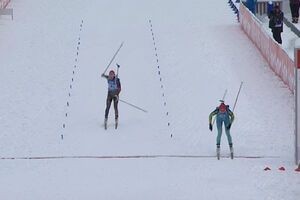 Украина выиграла женскую эстафету по биатлону в Германии