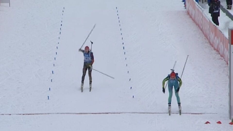 Украина выиграла женскую эстафету по биатлону в Германии