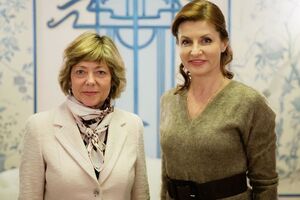 В Украине встретились жены президентов Украины и Германии