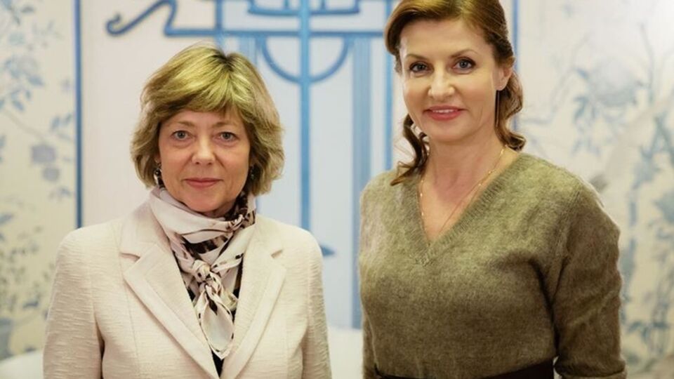 В Украине встретились жены президентов Украины и Германии
