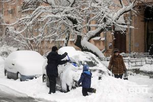 К середине недели снегопады в Украине прекратятся