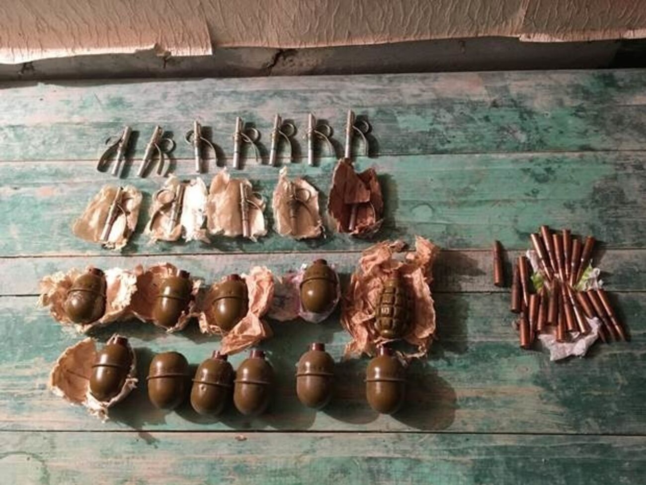 Гранаты, найденные в Тошковке