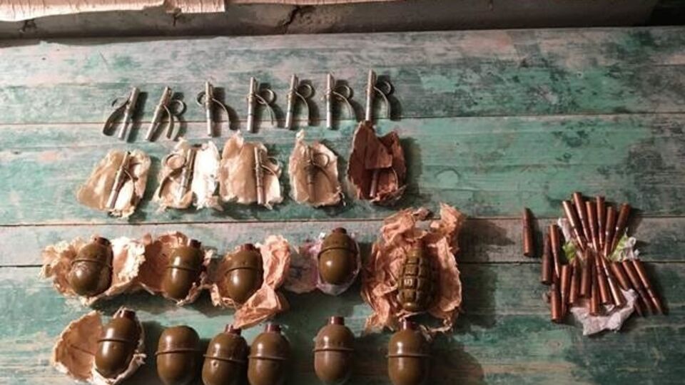 Гранаты, найденные в Тошковке