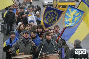 Празднование Дня соборности Украины (архивное фото)