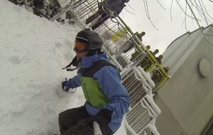 Экстремал прокатился вдоль маршрута киевского фуникулера