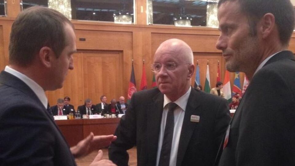 Глава Минагрополитики Украины Алексей Павленко с директором федерального ведомства по делам сельского хозяйства Швейцарии Бернардом Леманом