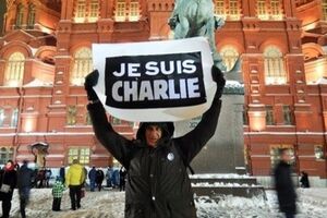 Владимир Ионов на пикете в Москве в 2015 году