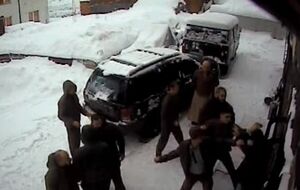 Обнародовано видео драки в урочище горнолыжного курорта Драгобрат