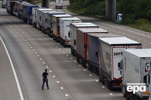 На российско-украинской границе застряли молдавские грузовики