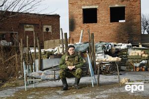 Пророссийский боевик в районе Горловки (Донецкая область)