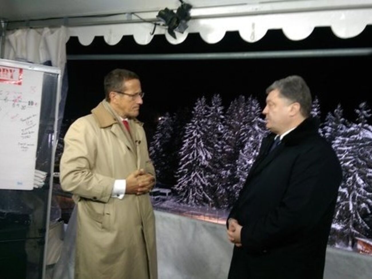 В Давосе Порошенко дал интервью CNN