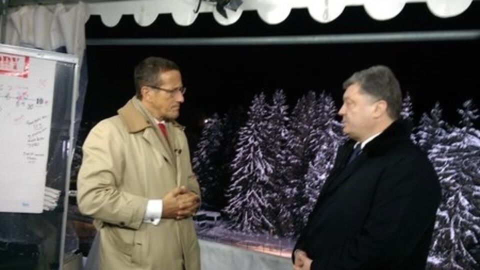 В Давосе Порошенко дал интервью CNN