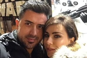 Ани Лорак и Мурат гуляют с дочерью Софией в США