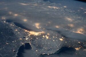 Астронавт опубликовал сделанный из космоса снимок снежной бури в США