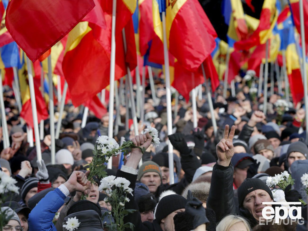 Стороны оценили количество митингующих в Кишиневе