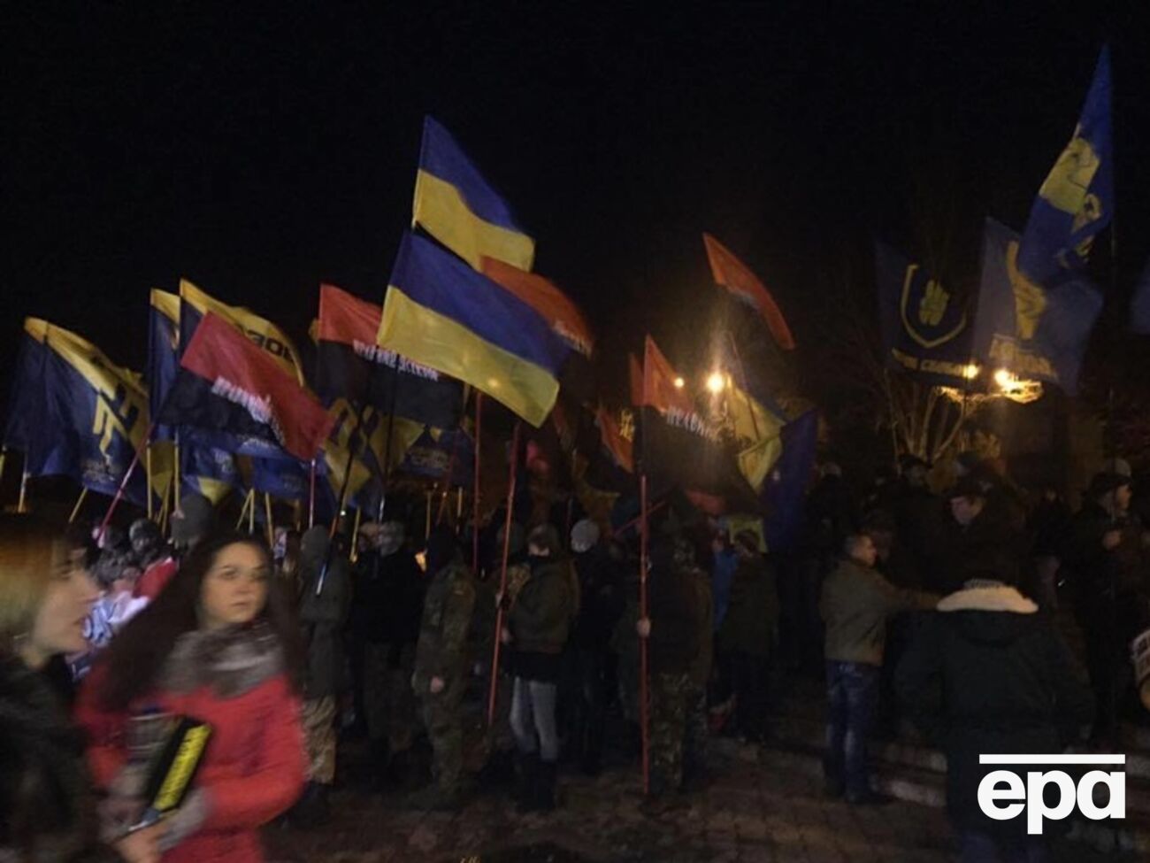 Марш в поддержку заключенных патриотов в Одессе