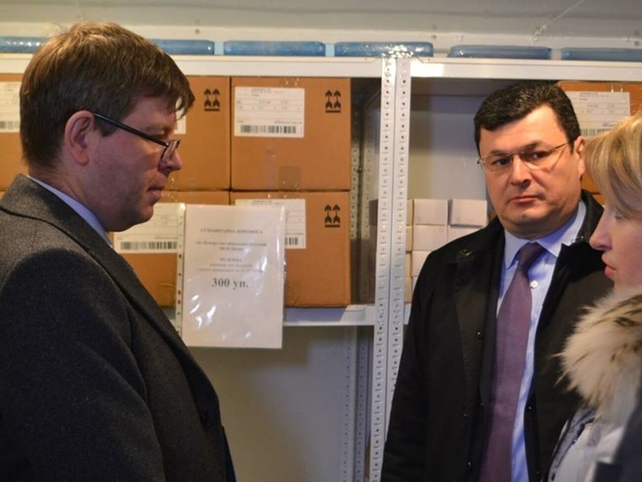 Посол Литвы в Украине Мариус Януконис и министр здравоохранения Украины Александр Квиташвили