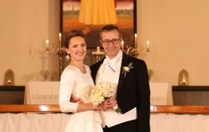 Церемония венчания Тоомаса Хендрика Ильвеса и Иевы Купце