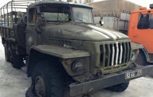 "Урал" подорвался на фугасе