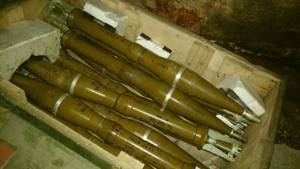 СБУ обнаружила тайник с артиллерийскими снарядами