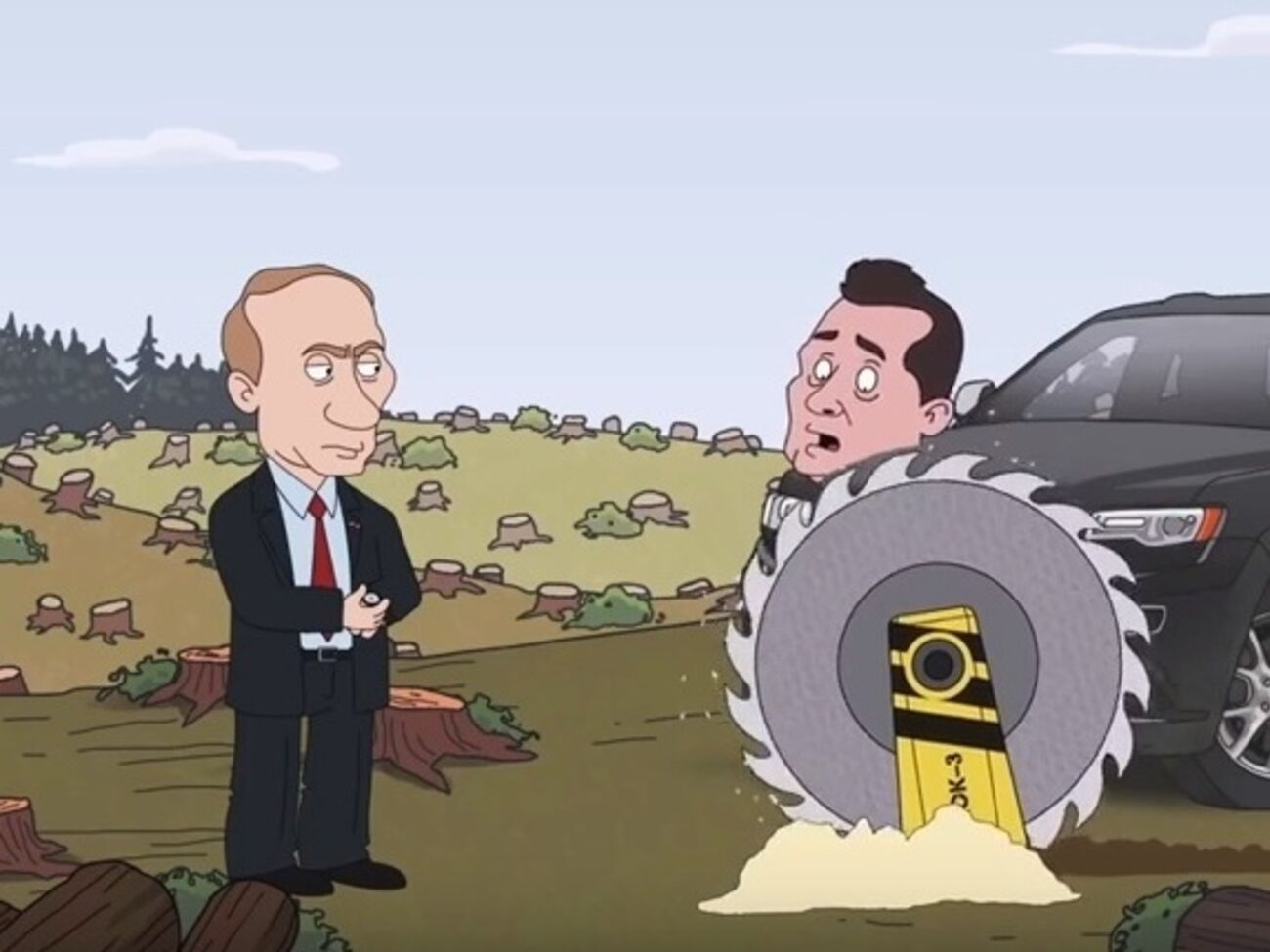 "Общероссийский народный фронт" выпустил серию мультфильмов под названием "На приеме у Путина"