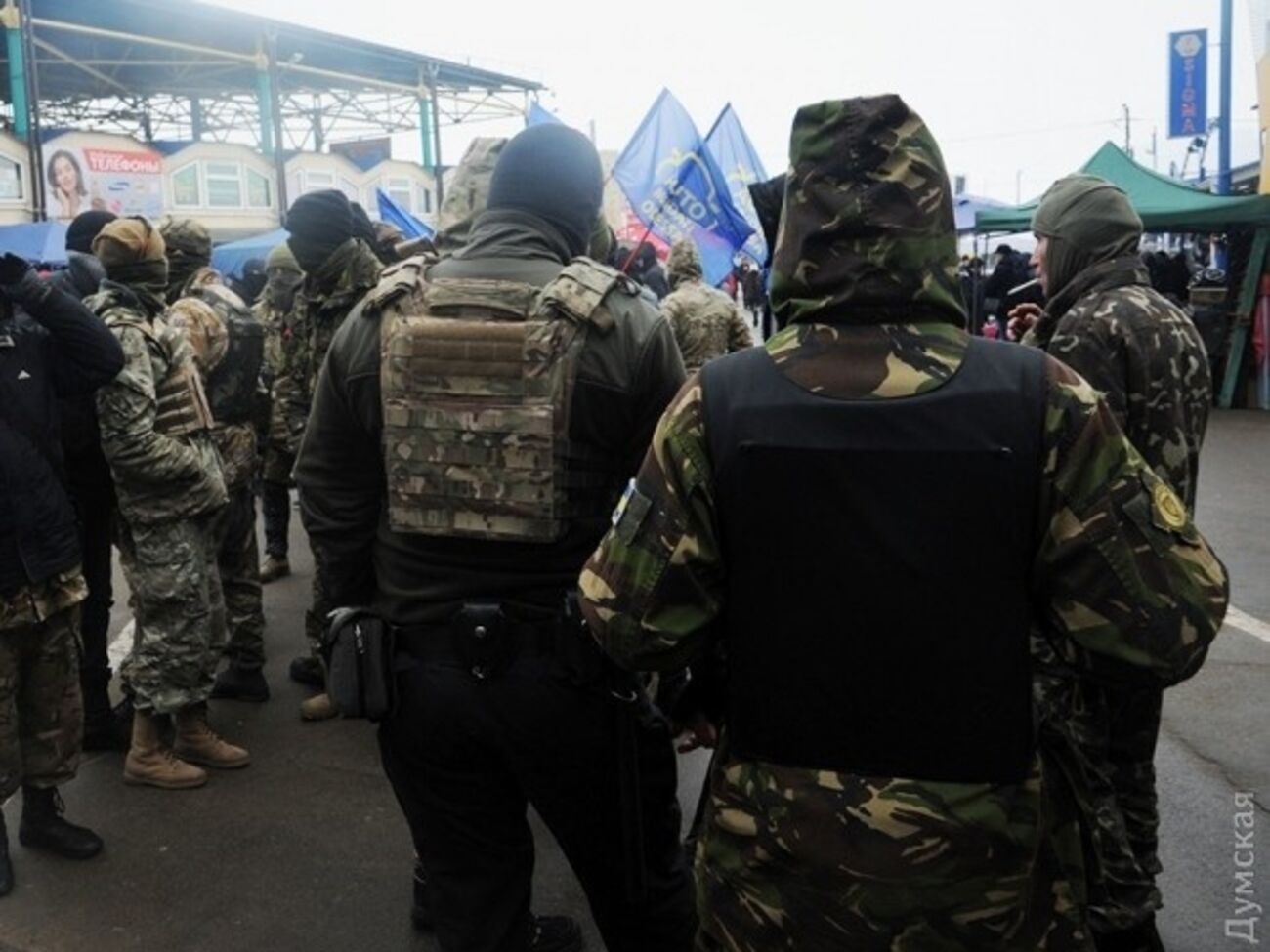 Столкновений на рынке "7 километр" удалось избежать