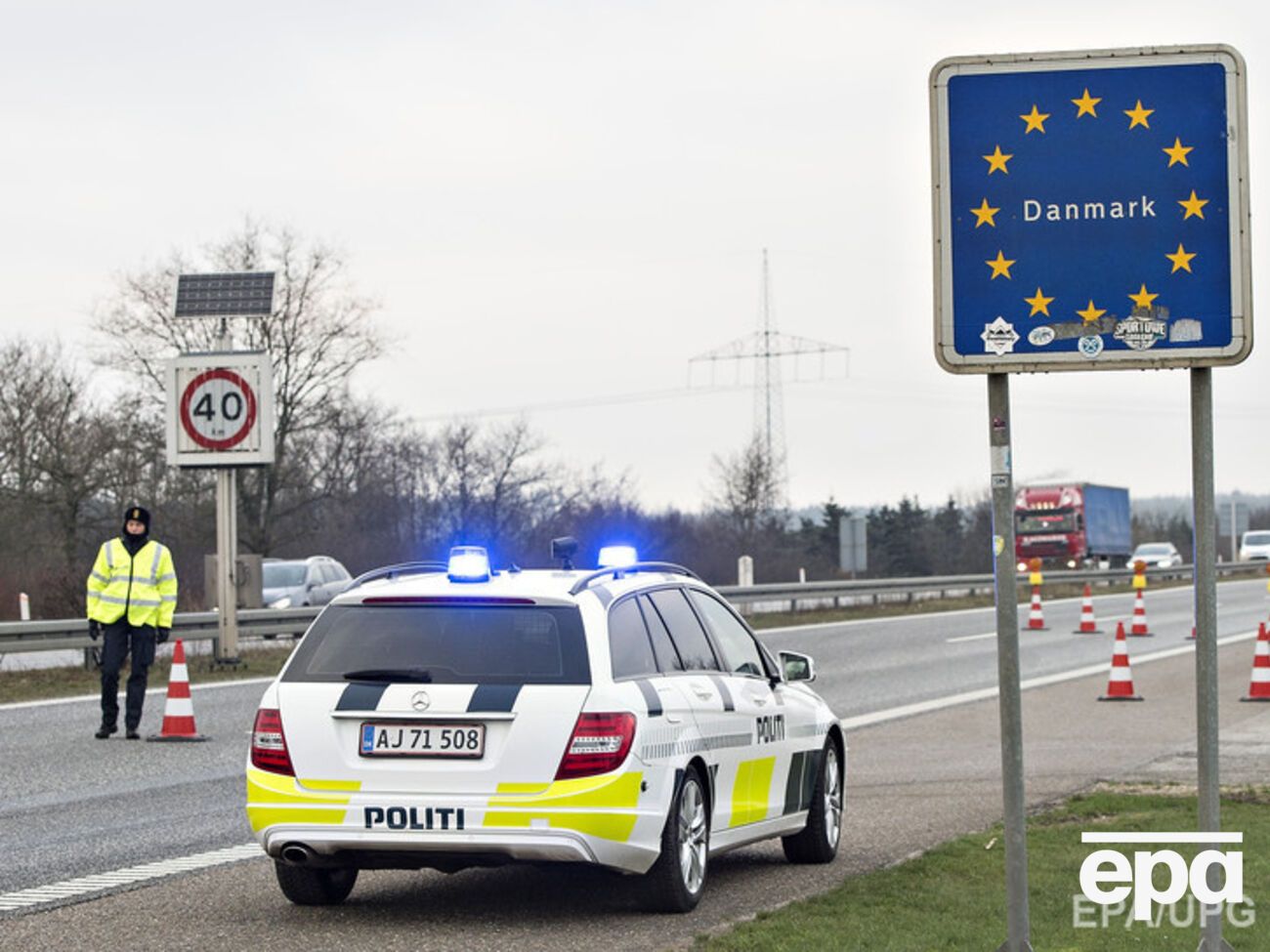 Расмуссен: Контроль на границе с Германией будет действовать в течение 10 дней
